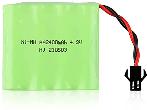 YUNIQUE GREEN-CLEAN-POWER - Wiederaufladbare NI-Mh 4.8V 2400mAh Batterie | Für Fernsteuerung Auto, Rc Rock Crawler | Schnellladung, Laufzeit 18+ min | 55x48x15mm, 84g, Grün YUNIQUE GREEN-CLEAN-POWER - Wiederaufladbare NI-Mh 4.8V 2400mAh Batterie | Für Fernsteuerung Auto, Rc Rock Crawler | Schnellladung, Laufzeit 18+ min | 55x48x15mm, 84g, Grün von YUNIQUE GREEN-CLEAN-POWER