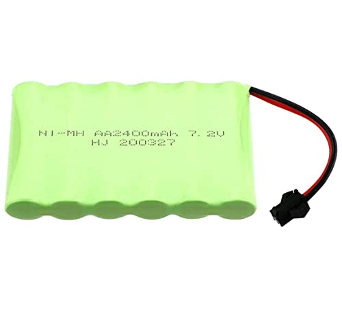 YUNIQUE GREEN-CLEAN-POWER - Wiederaufladbarer NI-MH AA Batteriepack 7,2V 2400mAh | Hohe Kapazität, Optimale Leistung | Kompatibel mit RC-Fahrzeugen, Rock Crawlers, Grün YUNIQUE GREEN-CLEAN-POWER - Wiederaufladbarer NI-MH AA Batteriepack 7,2V 2400mAh | Hohe Kapazität, Optimale Leistung | Kompatibel mit RC-Fahrzeugen, Rock Crawlers, Grün von YUNIQUE GREEN-CLEAN-POWER