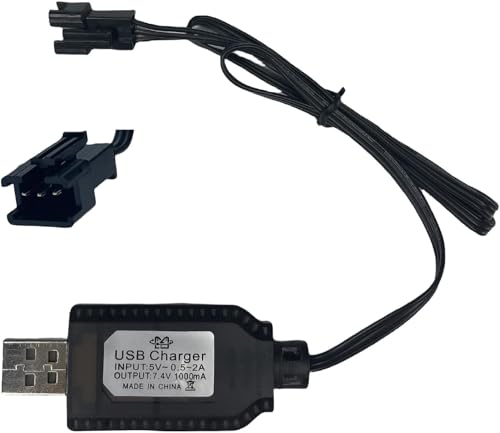 YUNIQUE Green-CLEAN-Power - USB-Ladegerät für LiPo Akkus 7,4V 2S | SM-3P Stecker | Sicheres und Vielseitiges Laden | Leicht und Tragbar | Kompatibel mit Auto/Drone/Boot RC, Schwarz YUNIQUE Green-CLEAN-Power - USB-Ladegerät für LiPo Akkus 7,4V 2S | SM-3P Stecker | Sicheres und Vielseitiges Laden | Leicht und Tragbar | Kompatibel mit Auto/Drone/Boot RC, Schwarz von YUNIQUE GREEN-CLEAN-POWER