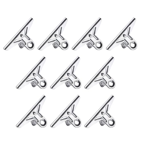 10 Stück Edelstahl-Clips, Büroklammern, Binder-Clips, Quittungsklammern für Lebensmittelbeutel, Bilder, Fotos, Kunst 10 Stück Edelstahl-Clips, Büroklammern, Binder-Clips, Quittungsklammern für Lebensmittelbeutel, Bilder, Fotos, Kunst von YUNNIAN
