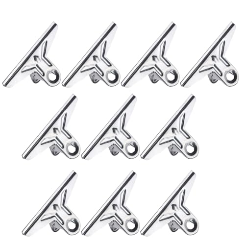 10 Stück Edelstahl-Clips, Büroklammern, Binder-Clips, Quittungsklammern für Lebensmittelbeutel, Bilder, Fotos, Kunst 10 Stück Edelstahl-Clips, Büroklammern, Binder-Clips, Quittungsklammern für Lebensmittelbeutel, Bilder, Fotos, Kunst von YUNNIAN