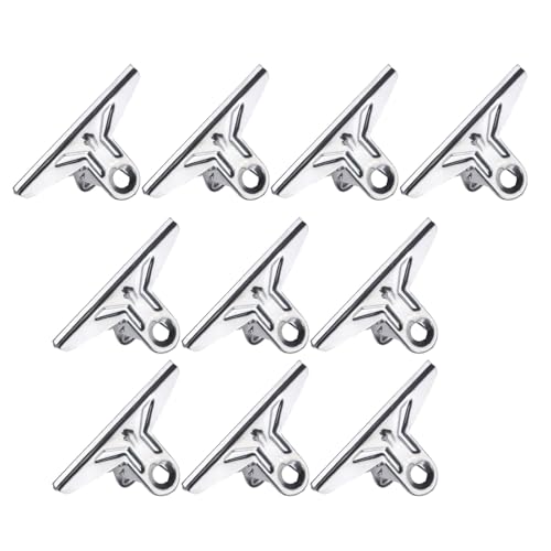10 Stück Edelstahl-Clips, Büroklammern, Binder-Clips, Quittungsklammern für Lebensmittelbeutel, Bilder, Fotos, Kunst 10 Stück Edelstahl-Clips, Büroklammern, Binder-Clips, Quittungsklammern für Lebensmittelbeutel, Bilder, Fotos, Kunst von YUNNIAN