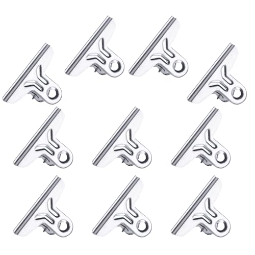 10 Stück Edelstahl-Clips, Büroklammern, Binder-Clips, Quittungsklammern für Lebensmittelbeutel, Bilder, Fotos, Kunst 10 Stück Edelstahl-Clips, Büroklammern, Binder-Clips, Quittungsklammern für Lebensmittelbeutel, Bilder, Fotos, Kunst von YUNNIAN