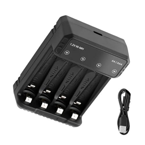 Schnelllade-USB C AA/3 A Akku-Ladebox mit LED-Anzeigen für Taschenlampen Schnelllade-USB C AA/3 A Akku-Ladebox mit LED-Anzeigen für Taschenlampen von YUNNIAN