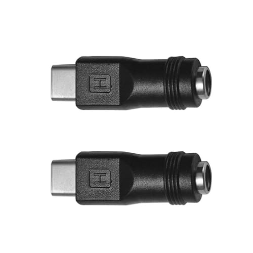 YUNNIAN Plugs and Play Typ-C-Netzadapter Typ C auf DC5,5 x 2,1 mm Buchse für vielseitiges Aufladen von Geräten, 2 Stück/1 Stück YUNNIAN Plugs and Play Typ-C-Netzadapter Typ C auf DC5,5 x 2,1 mm Buchse für vielseitiges Aufladen von Geräten, 2 Stück/1 Stück von YUNNIAN