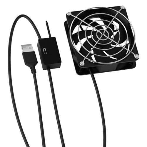 YUNNIAN Temperaturgesteuerter USB-Lüfter, 8 cm, automatische Temperaturregelung für effizientes Wärmemanagement in der Elektronik YUNNIAN Temperaturgesteuerter USB-Lüfter, 8 cm, automatische Temperaturregelung für effizientes Wärmemanagement in der Elektronik von YUNNIAN