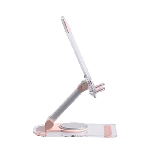 YUNNIAN Um 360 Grad drehbare Halterung, transparent, faltbar, Tischhalterung, Handy-Ständer YUNNIAN Um 360 Grad drehbare Halterung, transparent, faltbar, Tischhalterung, Handy-Ständer von YUNNIAN