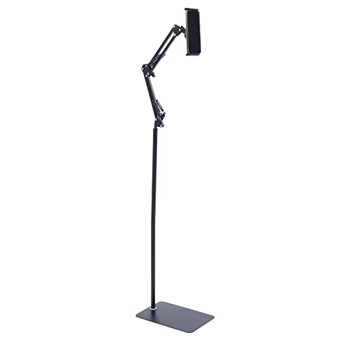YUNRUX Tablet Bodenständer 360 Grad drehbar Tablet Halterung verstellbar Handy-Ständer Metall arm kompatibel mit iPad, Tablets, iPhone oder Andere Geräte mit 4,5 bis 13 Zoll Bildschirm schwarz YUNRUX Tablet Bodenständer 360 Grad drehbar Tablet Halterung verstellbar Handy-Ständer Metall arm kompatibel mit iPad, Tablets, iPhone oder Andere Geräte mit 4,5 bis 13 Zoll Bildschirm schwarz von YUNRUX