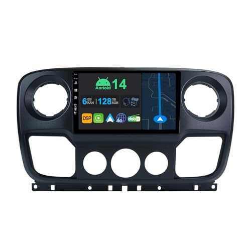 YUNTX 10.1 Zoll Android 14 Autoradio mit Navi Für Renault Master/Nissan NV400/Opel Movano | Octa Core | 6GB 128GB |Eingebaut 4G LTE |CarPlay&Android Auto |DSP |DAB |HDMI |Dual Band WiFi |Bluetooth YUNTX 10.1 Zoll Android 14 Autoradio mit Navi Für Renault Master/Nissan NV400/Opel Movano | Octa Core | 6GB 128GB |Eingebaut 4G LTE |CarPlay&Android Auto |DSP |DAB |HDMI |Dual Band WiFi |Bluetooth von YUNTX