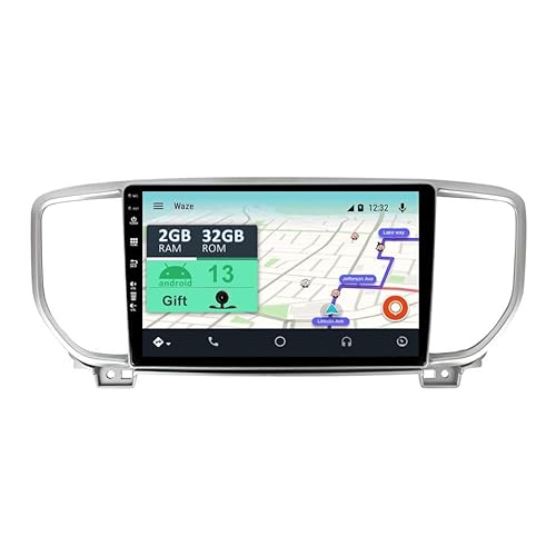 YUNTX [2GB+32GB] Android 12 Autoradio mit Navi für KIA KX5 / Sportage 4 (2016-2019)-9 Zoll Touchscreen-Kostenlose Kamera-DAB/GPS/Lenkradsteuerung/MirrorLink/Bluetooth 5.0/WiFi/USB/4G/CarPlay von YUNTX