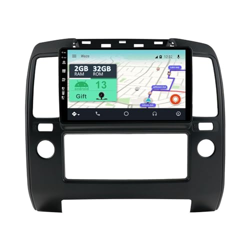 YUNTX [2GB+32GB] Android 12 Autoradio mit Navi für Nissan Navara 3 D40 (2004-2010)-9 Zoll Touchscreen-Kostenlose Kamera-DAB/GPS/Lenkradsteuerung/MirrorLink/Bluetooth 5.0/WiFi/USB/4G/CarPlay von YUNTX