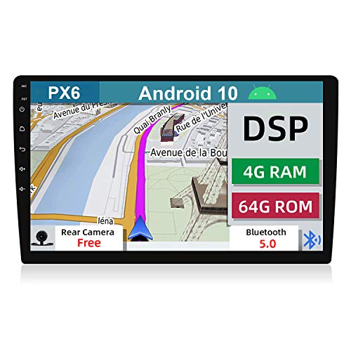 YUNTX [4G+64G] Android 12 Autoradio Radio-[Integriertes CarPlay/Android Auto/DSP]-GPS Bluetooth 5.0 mit Rückfahrkamera -10.1 Zoll - Unterstützt DAB/Lenkradsteuerung/4G/WiFi/Mirrorlink/USB von YUNTX