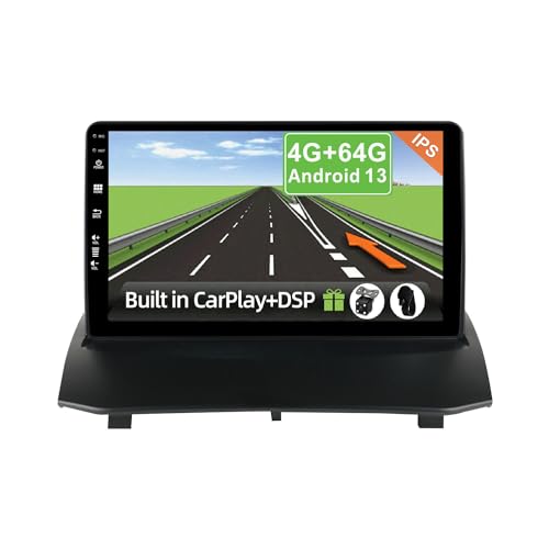YUNTX [4GB+64GB] Android 12 Autoradio für Ford Fiesta Mk6 2008-2018-2 Din-[Integriertes Wireless CarPlay/Android Auto/DSP/GPS]-IPS 9”-Kostenlose Kamera+MIC-DAB/Lenkradsteuerung/MirrorLink/BT 5.0 von YUNTX