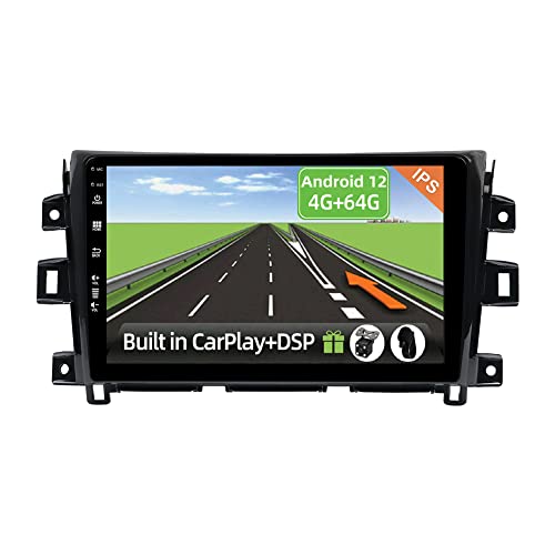 YUNTX [4GB+64GB] Android 12 Autoradio für Nissan NAVARA NP300 2015 2016 2017 2018 -[Integriertes CarPlay/Android Auto/DSP/GPS]-10.1”IPS 2.5D-Kamera+MIC-DAB/Lenkradsteuerung/Mirror Link/Bluetooth 5.0 von YUNTX