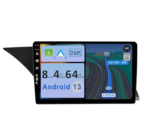 YUNTX [4GB+64GB] Android 13 Autoradio für Mercedes-Benz GLK X204 (2012-2015)-2 Din-[Integriertes Wireless CarPlay/Android Auto/DSP/GPS]-9”IPS 2.5D -Kamera+MIC-DAB/Lenkradsteuerung/MirrorLink/BT 5.0 von YUNTX