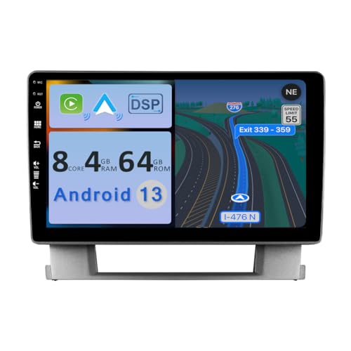 YUNTX [4GB+64GB] Android 13 Autoradio für Opel Astra J 2009-2017 Buick Excelle 2 2009-2015-2 Din-[Integriertes Wireless CarPlay/Android Auto/DSP/GPS]-9”IPS 2.5D -Kamera+MIC-DAB/Lenkradsteuerung von YUNTX