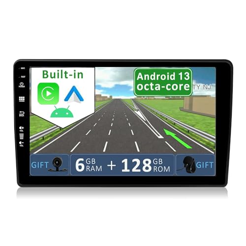 YUNTX [6GB+128GB] Android 13 2 Din Autoradio für Audi A4/S4/RS4 | Seat Exeo-[Integriertes Wireless CarPlay/Android Auto/DSP]-Kamera&MIC-Unterstützung DAB/Lenkradsteuerung/MirrorLink/WiFi/USB /4G von YUNTX