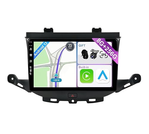 YUNTX [8GB+256GB] Android 13 Autoradio für Opel Vauxhall Astra K/Buick Verano GS (2015-2020)-[Integriertes CarPlay/Android Auto/DSP/GPS]-9” IPS Touch Screen-CAM+MIC-DAB/Mirror Link/Bluetooth 5.0 von YUNTX