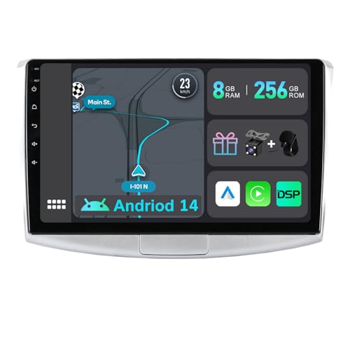 YUNTX [8GB+256GB] Android 12 Autoradio für VW Passat B6/B7 Magotan/CC (2010-2015)-[Integriertes CarPlay/Android Auto/DSP/GPS]-10.1”IPS 2.5D-CAM+MIC-DAB/Mirror Link/Bluetooth 5.0/360 Kamera von YUNTX