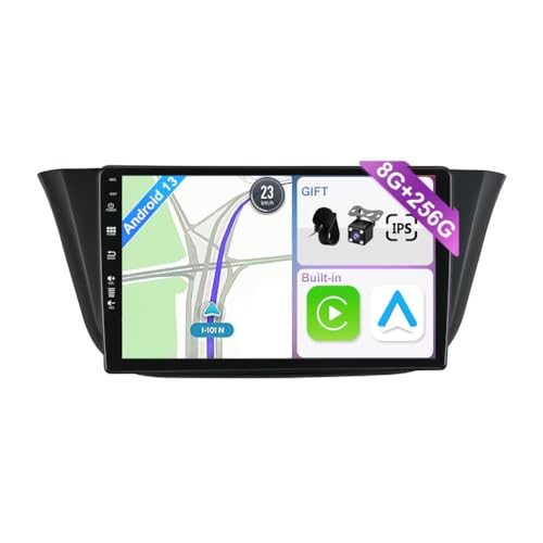YUNTX [8GB+256GB] Android 13 Autoradio für FIAT Iveco Daily VI (2014-2021) -[Integriertes CarPlay/Android Auto/DSP/GPS]-9”IPS 2.5D-Kamera+MIC-DAB/Mirror Link/Bluetooth 5.0/360 Kamera/Lenkradsteuerung von YUNTX