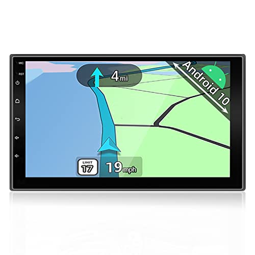 YUNTX Android 10 Doppel Din Autoradio mit navi - GPS 2 Din - Rückfahrkamera einbeziehen - 7 Zoll - Soutien DAB+ | Commande au Volant | 4G | WiFi | Bluetooth | Mirrorlink | USB | SD | Carplay von YUNTX