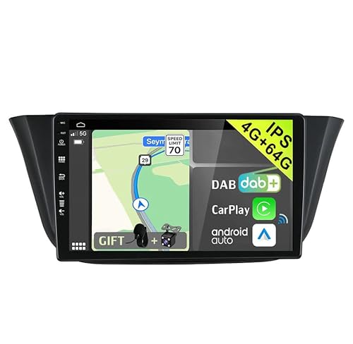 YUNTX [DAB-4G+64G] Android 13 Autoradio für FIAT Iveco Daily VI (2014-2021)-[Integriertes DAB+/CarPlay/Android Auto/DSP/GPS]-9” IPS 2.5D Touch-Screen-MIC+Kamera-USB/MirrorLink/Bluetooth 5.0 von YUNTX