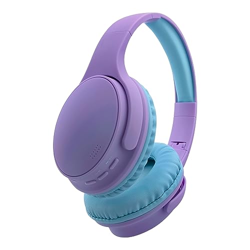 YUSONIC Kinderkopfhörer Bluetooth, Bluetooth kopfhörer für Kinder mit 85 db Volume, Eingebautes Mikrofon für Mädchen und Jungen. (Purple) von YUSONIC
