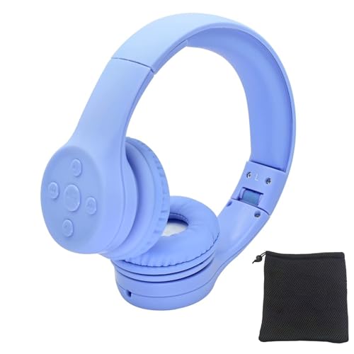 YUSONIC Kinderkopfhörer Bluetooth, Bluetooth kopfhörer für Kinder mit 85 db Volume, Musik-Sharing-Funktion, Eingebautes Mikrofon und 15 Stunden Spielzeit. (Sky Blue) von YUSONIC