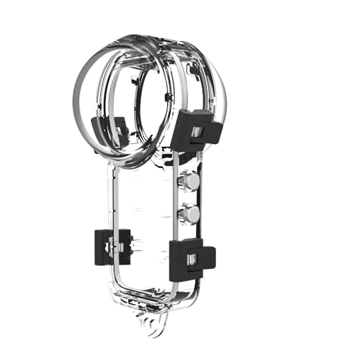 YUULNMOP Unsichtbares Tauchgehäuse, kompatibel mit Insta360 X5, wasserdichte Schutzabdeckung, Unterwasser-Schutzhülle mit Halterung für X5 Action-Kamera-Zubehör YUULNMOP Unsichtbares Tauchgehäuse, kompatibel mit Insta360 X5, wasserdichte Schutzabdeckung, Unterwasser-Schutzhülle mit Halterung für X5 Action-Kamera-Zubehör von YUULNMOP