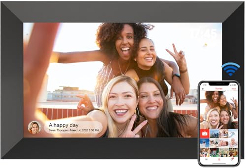 YUUTY WLAN Digitaler Bilderrahmen, 10,1 Zoll 32GB FRAMEO Elektronischer Bilderrahmen, 1280x800 HD IPS LCD Touchscreen Foto Rahmen, Automatische Rotation, Teilen Sie Fotos Sofort Von überall Aus YUUTY WLAN Digitaler Bilderrahmen, 10,1 Zoll 32GB FRAMEO Elektronischer Bilderrahmen, 1280x800 HD IPS LCD Touchscreen Foto Rahmen, Automatische Rotation, Teilen Sie Fotos Sofort Von überall Aus von YUUTY