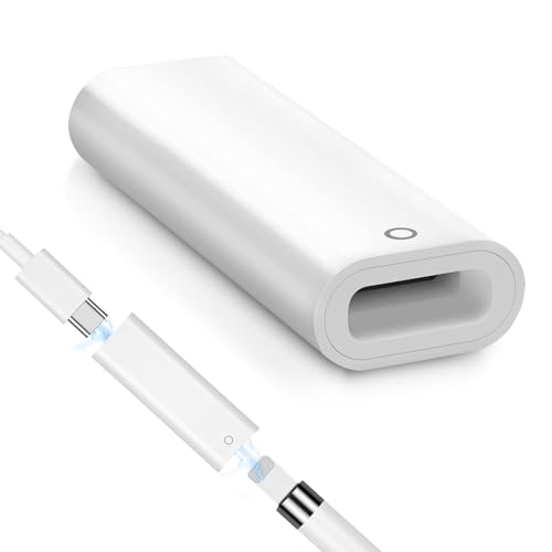 Ladeadapter Kompatibel mit Apple Pencil 1 Gen Lightning auf Apple Pencil Adapter Kompatibel für Apple Pencil Adapter Bluetooth Pairing Unterstützen Ladegerät für Apple Pencil 1st Gen iPad 10th von YUWJOOWEE