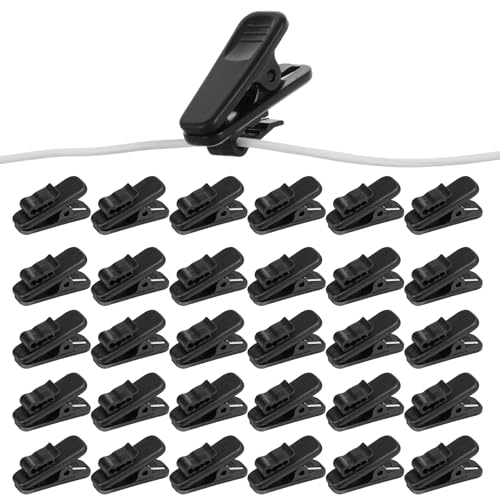 YUXIANLB 30 Stück Mikrofonclips, Kopfhörer-Kabelclips, Headset-Kabelclips, praktische Ansteckclips, kleine Hemdclips, um das Kabel an Ort und Stelle zu halten, für Telefon-Kopfhörer YUXIANLB 30 Stück Mikrofonclips, Kopfhörer-Kabelclips, Headset-Kabelclips, praktische Ansteckclips, kleine Hemdclips, um das Kabel an Ort und Stelle zu halten, für Telefon-Kopfhörer von YUXIANLB