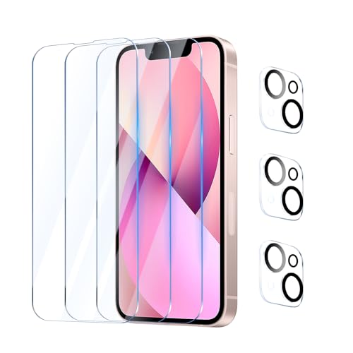 YUXINDZ 3 Stück Schutzfolie für iPhone 13 Mini 6 5,4 Zoll mit 3 Stück Kameraschutz, Displayschutz Kamera Schutz Folie 9H Härte Anti-Kratzer, Bläschenfrei, HD Klar YUXINDZ 3 Stück Schutzfolie für iPhone 13 Mini 6 5,4 Zoll mit 3 Stück Kameraschutz, Displayschutz Kamera Schutz Folie 9H Härte Anti-Kratzer, Bläschenfrei, HD Klar von YUXINDZ