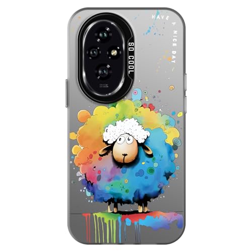 YUXING Handyhülle für Honor 200 5G Hülle Ultra Dünn Stoßfeste Schutzhülle mit Blumen Tier Graffiti Art Muster Design Slim Bumper Case Cover, Sheep YUXING Handyhülle für Honor 200 5G Hülle Ultra Dünn Stoßfeste Schutzhülle mit Blumen Tier Graffiti Art Muster Design Slim Bumper Case Cover, Sheep von YUXING