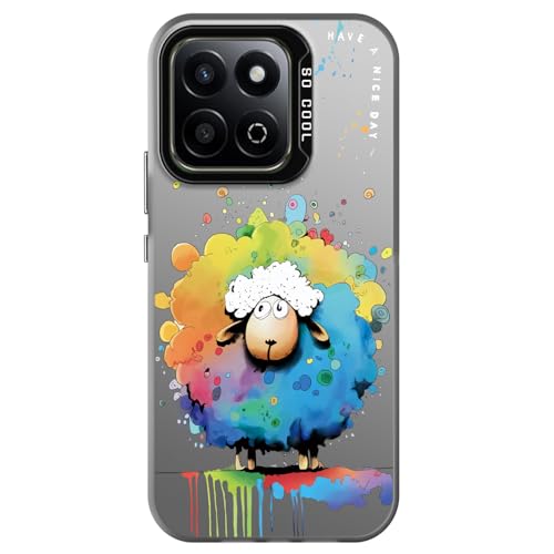 YUXING Handyhülle für Honor 200 Smart Hülle Ultra Dünn Stoßfeste Schutzhülle mit Blumen Tier Graffiti Art Muster Design Slim Bumper Case Cover, Sheep YUXING Handyhülle für Honor 200 Smart Hülle Ultra Dünn Stoßfeste Schutzhülle mit Blumen Tier Graffiti Art Muster Design Slim Bumper Case Cover, Sheep von YUXING