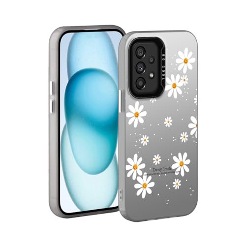 YUXING Handyhülle für Samsung Galaxy A53 5G Hülle Kunst Muster Design Ultra Dünn Stoßfestes Schutzhülle Bumper Case Cover (Daisy) von YUXING