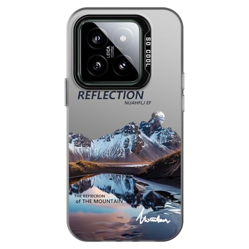 YUXING Handyhülle für Xiaomi 14 5G Hülle Ultra Dünn Stoßfeste Schutzhülle mit Blumen Tier Graffiti Art Muster Design Slim Bumper Case Cover, Iceberg von YUXING