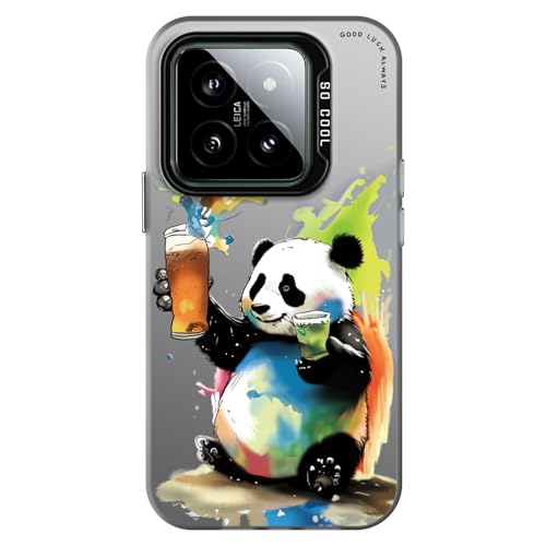 YUXING Handyhülle für Xiaomi 14 5G Hülle Ultra Dünn Stoßfeste Schutzhülle mit Blumen Tier Graffiti Art Muster Design Slim Bumper Case Cover, Panda YUXING Handyhülle für Xiaomi 14 5G Hülle Ultra Dünn Stoßfeste Schutzhülle mit Blumen Tier Graffiti Art Muster Design Slim Bumper Case Cover, Panda von YUXING