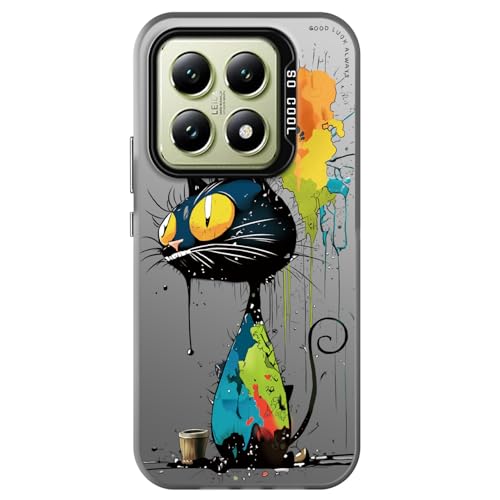 YUXING Handyhülle für Xiaomi 14T 5G Hülle Ultra Dünn Stoßfeste Schutzhülle mit Blumen Tier Graffiti Art Muster Design Slim Bumper Case Cover, Kitten YUXING Handyhülle für Xiaomi 14T 5G Hülle Ultra Dünn Stoßfeste Schutzhülle mit Blumen Tier Graffiti Art Muster Design Slim Bumper Case Cover, Kitten von YUXING