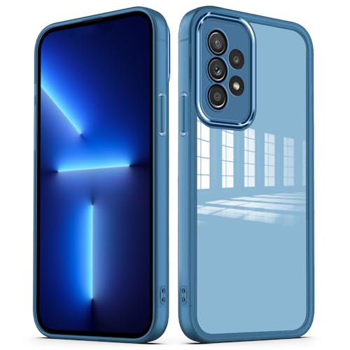 YUXING Hülle für Samsung Galaxy A52 4G 5G / A52s 5G Handyhülle Transparente mit Kameraschutz Folie Ultra Dünnes Schutzhülle Bumper Slim Case Back Cover - Blau YUXING Hülle für Samsung Galaxy A52 4G 5G / A52s 5G Handyhülle Transparente mit Kameraschutz Folie Ultra Dünnes Schutzhülle Bumper Slim Case Back Cover - Blau von YUXING