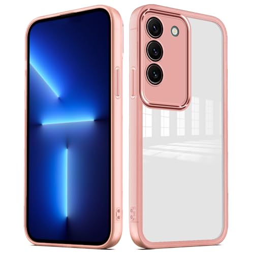 YUXING Hülle für Samsung Galaxy S23 Plus Handyhülle Transparente mit Kameraschutz Folie Ultra Dünnes Schutzhülle Bumper Slim Case Back Cover - Rosa YUXING Hülle für Samsung Galaxy S23 Plus Handyhülle Transparente mit Kameraschutz Folie Ultra Dünnes Schutzhülle Bumper Slim Case Back Cover - Rosa von YUXING