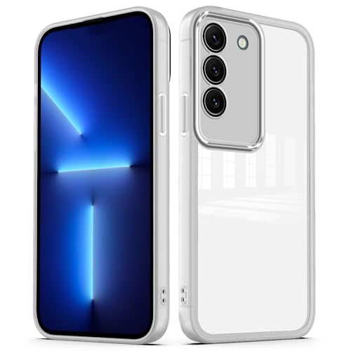 YUXING Hülle für Samsung Galaxy S23 Plus Handyhülle Transparente mit Kameraschutz Folie Ultra Dünnes Schutzhülle Bumper Slim Case Back Cover - Weiß YUXING Hülle für Samsung Galaxy S23 Plus Handyhülle Transparente mit Kameraschutz Folie Ultra Dünnes Schutzhülle Bumper Slim Case Back Cover - Weiß von YUXING