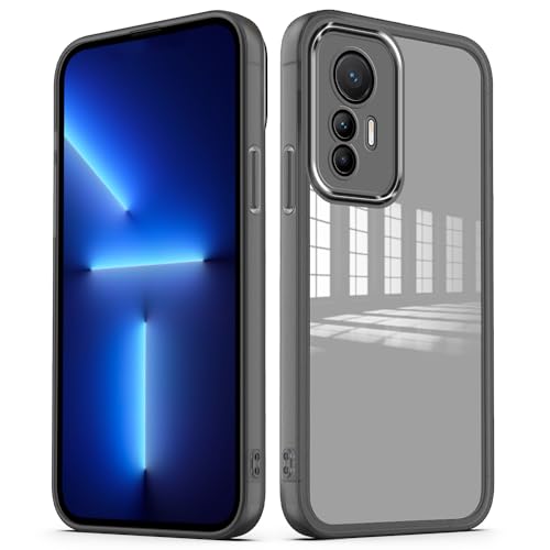 YUXING Hülle für Xiaomi 12 Lite Handyhülle Transparente mit Kameraschutz Folie Ultra Dünnes Schutzhülle Bumper Slim Case Back Cover - Schwarz YUXING Hülle für Xiaomi 12 Lite Handyhülle Transparente mit Kameraschutz Folie Ultra Dünnes Schutzhülle Bumper Slim Case Back Cover - Schwarz von YUXING