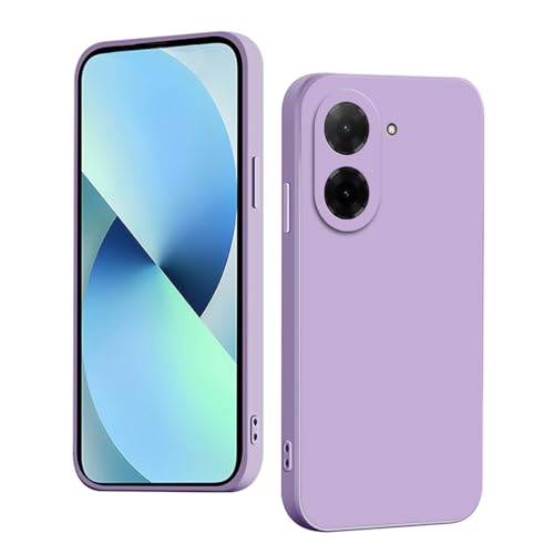 YUXING Silikon Hülle für Xiaomi Redmi A5 4G, Mode Muster Niedlich Handyhülle, Stoßfest, rutschfest, Langlebige, Ultra Dünn Schutzhülle (Lila) von YUXING