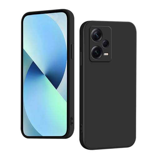 YUXING Silikon Hülle für Xiaomi Redmi Note 12 Pro Plus, Mode Muster Niedlich Handyhülle, Stoßfest, rutschfest, Langlebige, Ultra Dünn Schutzhülle (Schwarz) von YUXING