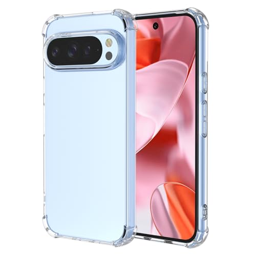YUXING Transparente Hülle für Google Pixel 9 Pro - Cute Cool Muster Design Dünn Schutzhülle Weiche Clear TPU Stoßfester Bumper HandyHülle (Transparent) von YUXING