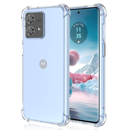 YUXING Transparente Hülle für Motorola Moto Edge 40 Neo - Cute Cool Muster Design Dünn Schutzhülle Weiche Clear TPU Stoßfester Bumper HandyHülle (Transparent) von YUXING