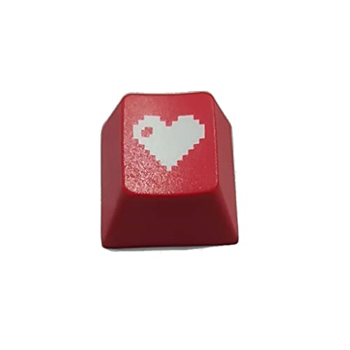 YUYAN R4 Keycap Love Cherry Profile Dip Dye Skulptur PBT Keyboard Keycap für mechanische Tastatur geätztes Pixel Herz von YUYAN