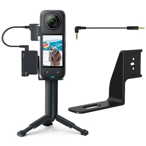 YUYQAQ Mikrofon-Erweiterungsständer für D-JI Mic Mini Insta-360 X5, Mikrofon-Adapter-Halterung, externe Mikrofonhalterung mit Audiokabel für Insta-360 X5 YUYQAQ Mikrofon-Erweiterungsständer für D-JI Mic Mini Insta-360 X5, Mikrofon-Adapter-Halterung, externe Mikrofonhalterung mit Audiokabel für Insta-360 X5 von YUYQAQ