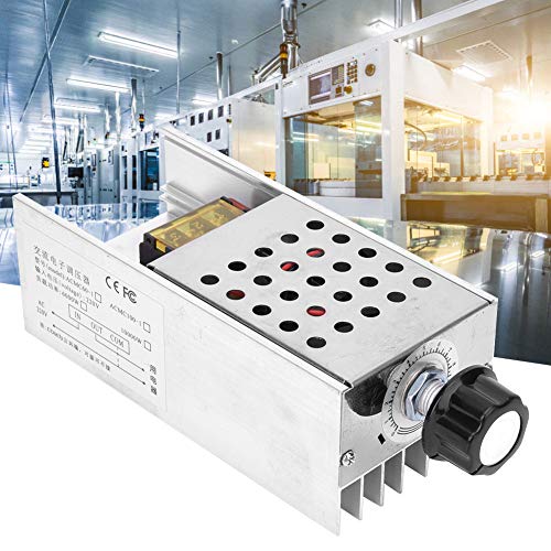 Elektronischer SCR-AC-Spannungsregler mit 6000 W, Hochleistungs-Thyristor-Geschwindigkeitssteuerungsdimmer für den Heim- und Fabrikgebrauch, Gehäuse aus Aluminiumlegierung, 15,3 von YUYTE